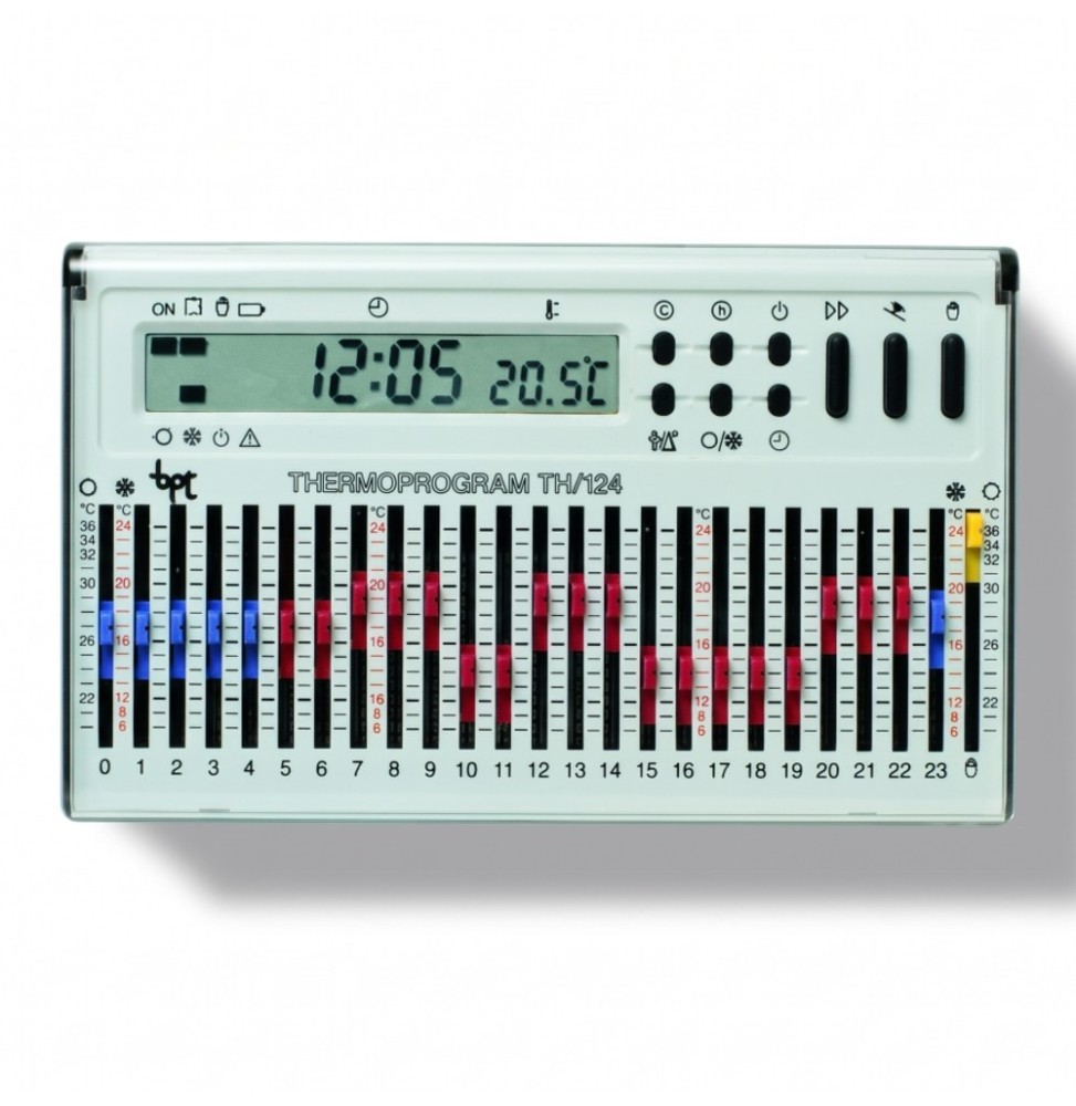 Cronotermostato Programmabile CAME BPT TH124 Bianco 69403510
