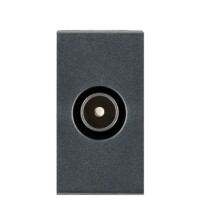 Presa TV coassiale attacco maschio Serie Noir Sistema 45 Ave 45396IM