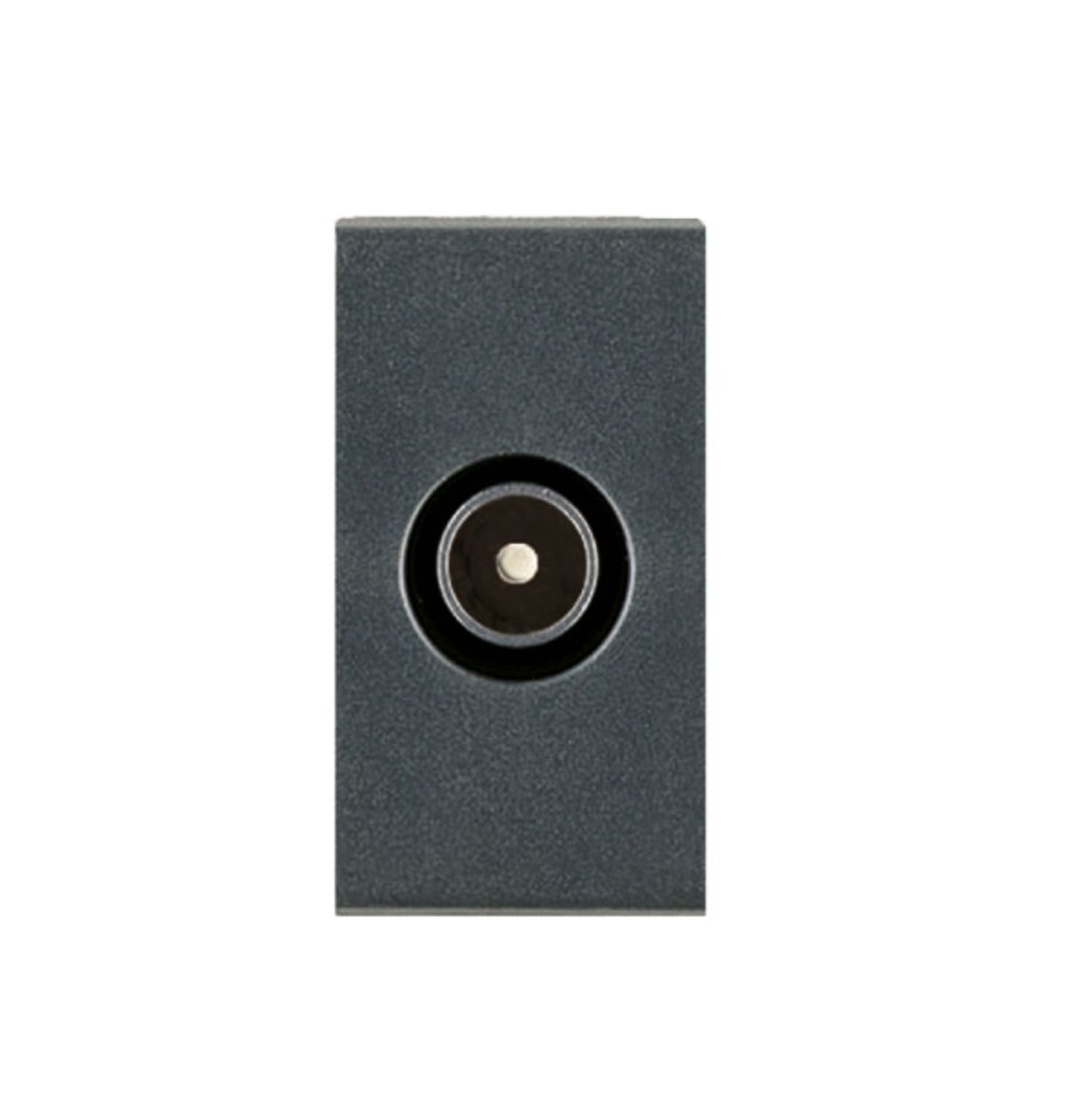 Presa TV coassiale attacco maschio Serie Noir Sistema 45 Ave 45396IM