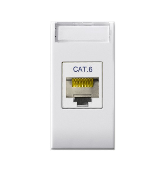 Presa di rete Categoria 6 attacco RJ45 Ave Domus 441027C6