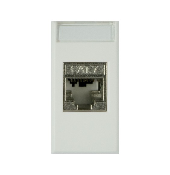 Presa di rete Categoria 6 attacco RJ45 Ave WhiteTek 446027C6