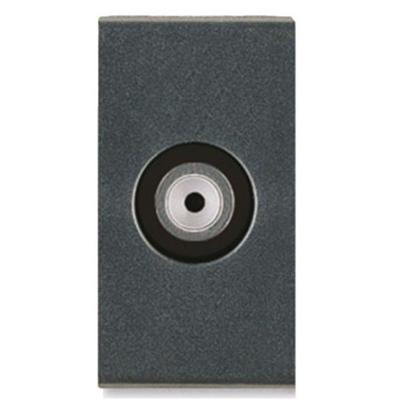Presa TV coassiale attacco femmina Serie Noir Sistema 45 Ave 45396F