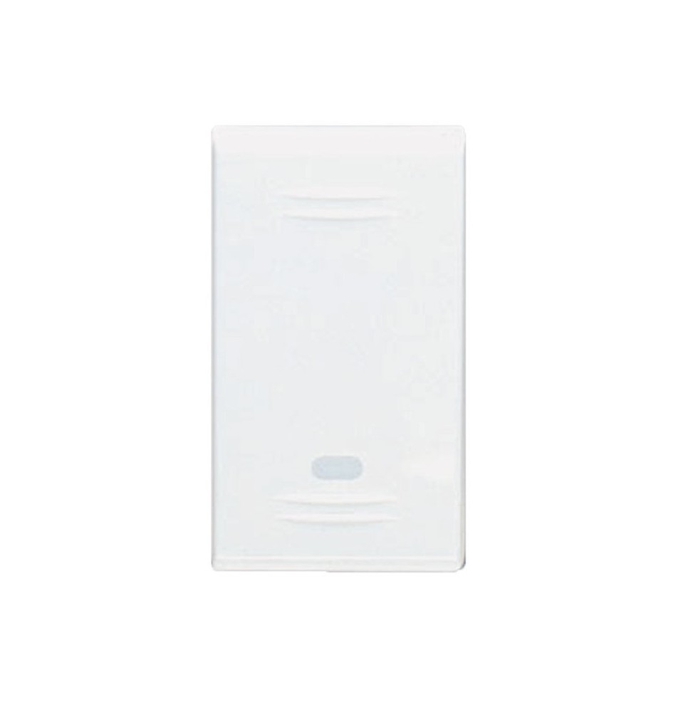 Interruttore unipolare con gemma illuminabile Ave Banquise 45B01G