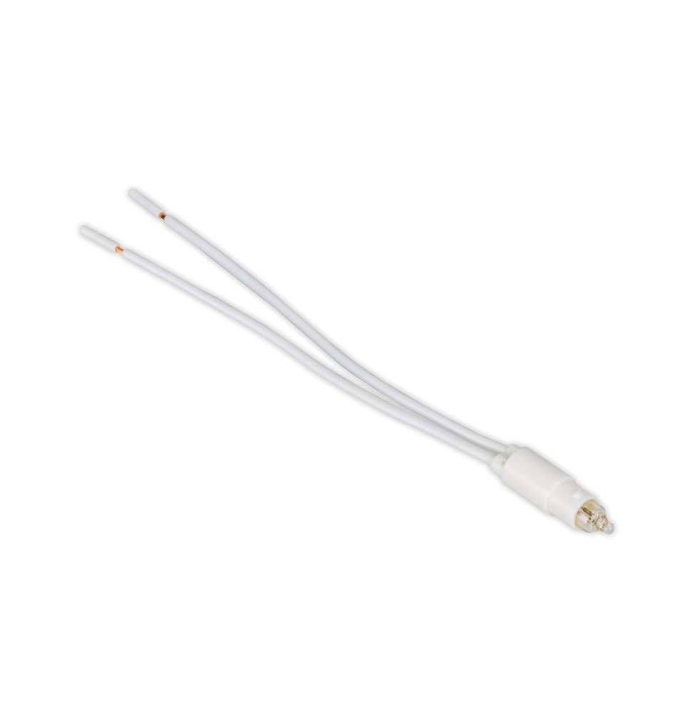 Lampada Spia fluorescente  colore ambra Master 220V cavo mm.100 6085
