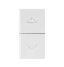 Doppio pulsante con frecce non interbloccato Ave Whitek 446056F