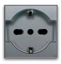 Presa Schuko Trivalente 16A 2 moduli Ave Allumia 44309015TS