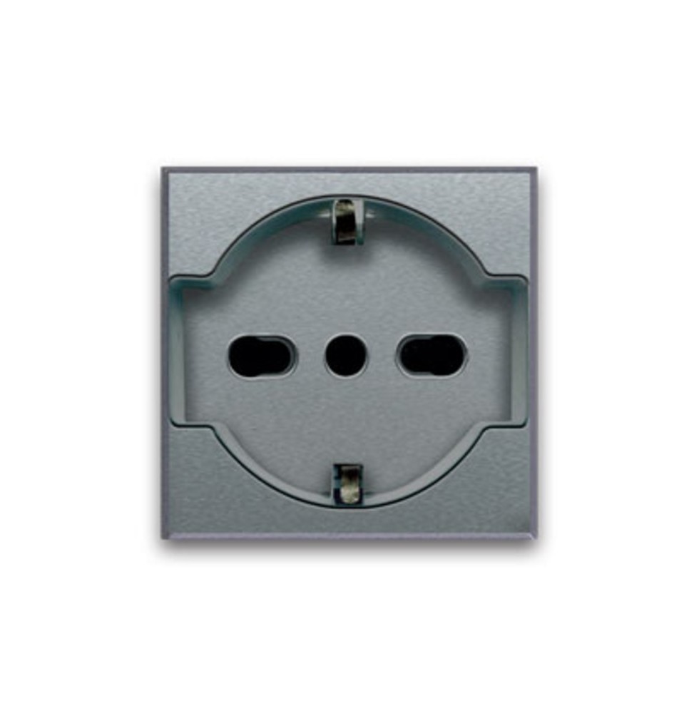 Presa Schuko Trivalente 16A 2 moduli Ave Allumia 44309015TS