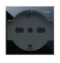 Presa Schuko Trivalente 16A 2 moduli Illuminabile Ave Life 442090/15TS
