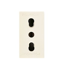 Presa Bipasso Ave Blanc con alveoli protetti Sistema 45 4590615TS