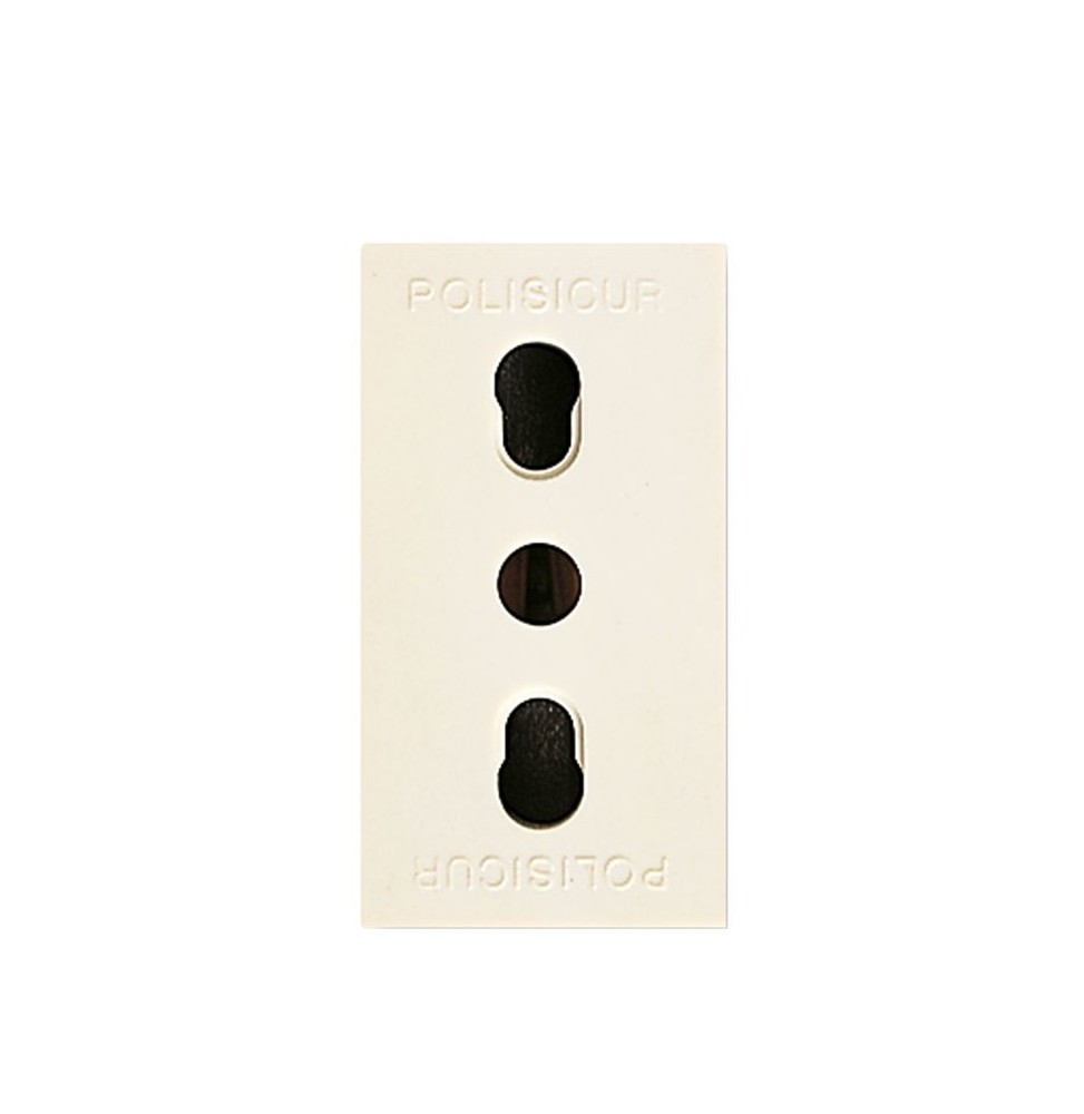 Presa Bipasso Ave Blanc con alveoli protetti Sistema 45 4590615TS