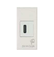 Caricatore Usb Tipo C Alimentazione 230V uscita 5V 3A Ave Whitek 446082USBC