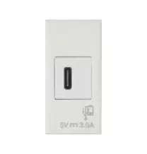 Caricatore Usb Tipo C Alimentazione 230V uscita 5V 3A Ave Whitek 446082USBC