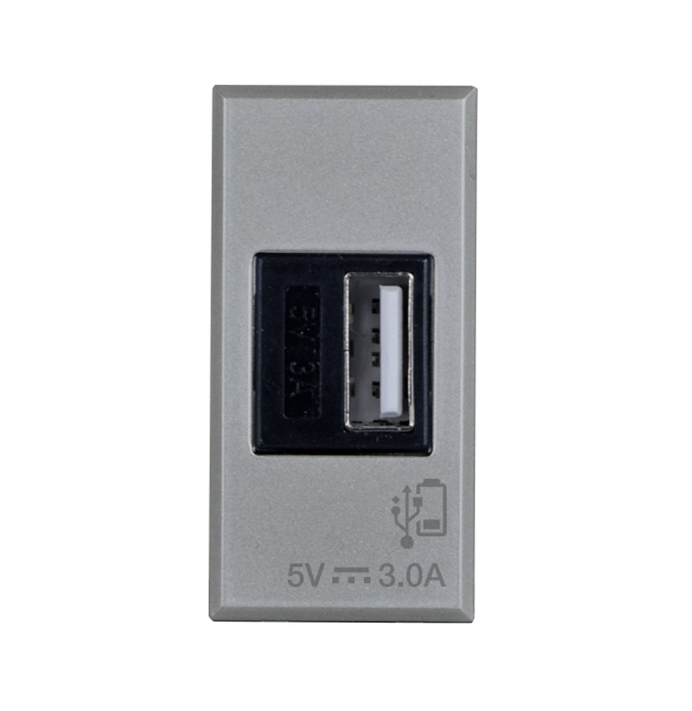 Caricatore Usb Tipo A Alimentazione 230V uscita 5V 3A Ave Allumia 443082USB3A