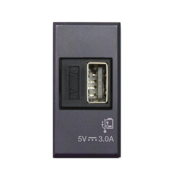 Caricatore Usb Tipo A Alimentazione 230V uscita 5V 3A Ave Tekla 445082USB3A