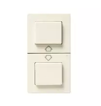 Doppio pulsante  con frecce direzionali Ave Blanc 45956