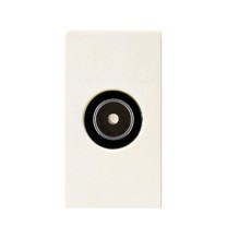 Presa TV coassiale attacco maschio Serie Blanc Sistema 45 Ave 45996IM