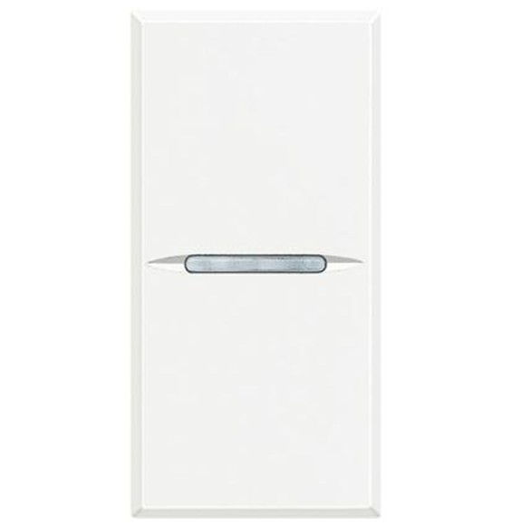 Pulsante Unipolare Assiale 10A Bticino Axolute Bianca HD4005N