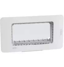 Placca Stagna Autoportante 4 Posti Bticino MatixGo IP55 Bianco 28604W