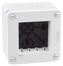 Scatola a 2 Moduli Bticino MatixGo IP40 Bianca 28402W