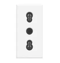 Presa Bipasso con alveoli protetti Bticino Axolute Bianca HD4180