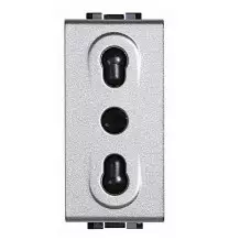 Presa Bipasso con alveoli protetti Bticino Light Tech NT4180