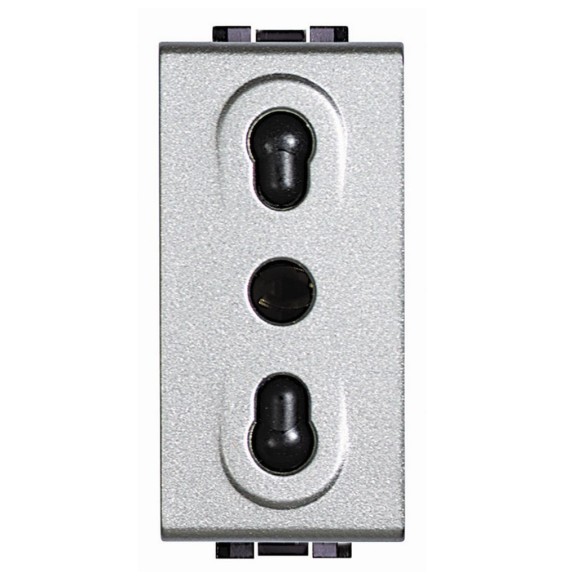 Presa Bipasso con alveoli protetti Bticino Light Tech NT4180