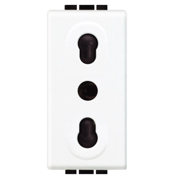 Presa Bipasso con alveoli protetti Bticino Light N4180