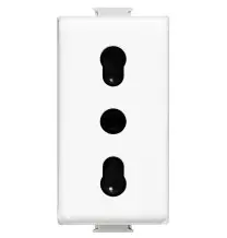 Presa Bipasso con alveoli protetti Bticino Matix AM5180