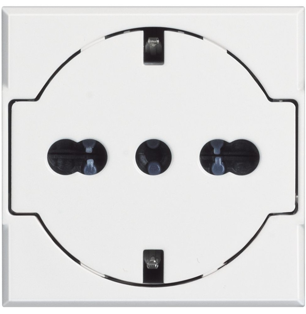 Presa Trivalente Flat Bticino Axolute Bianca 2 Moduli HD414016F