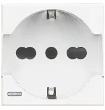 Presa Trivalente Bticino Axolute Bianca 2 Moduli HD4140A16