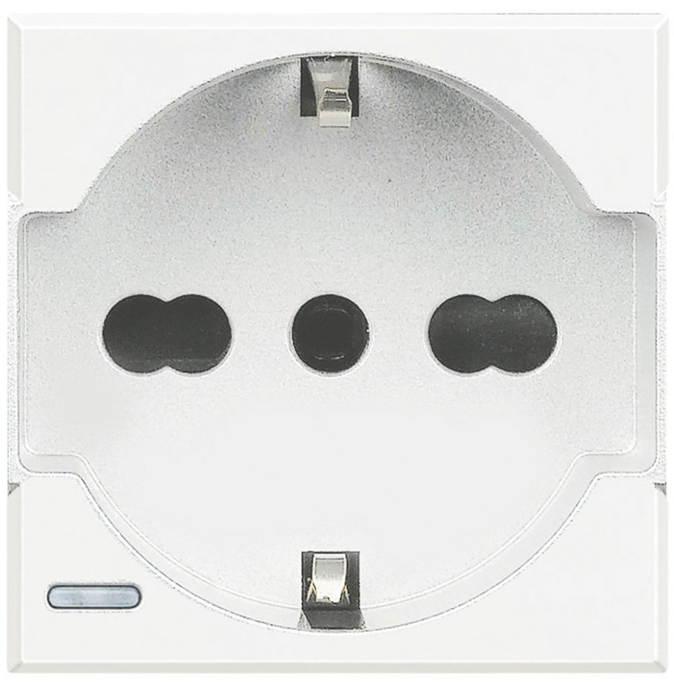Presa Trivalente Bticino Axolute Bianca 2 Moduli HD4140A16