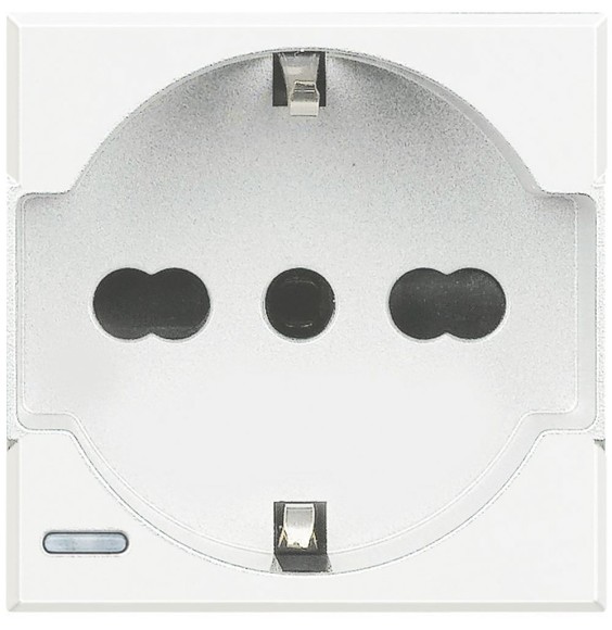 Presa Trivalente Bticino Axolute Bianca 2 Moduli HD4140A16