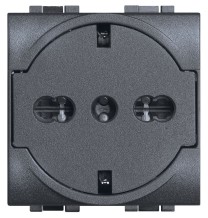 Presa Trivalente Flat Bticino Living International 2 Moduli L414016F