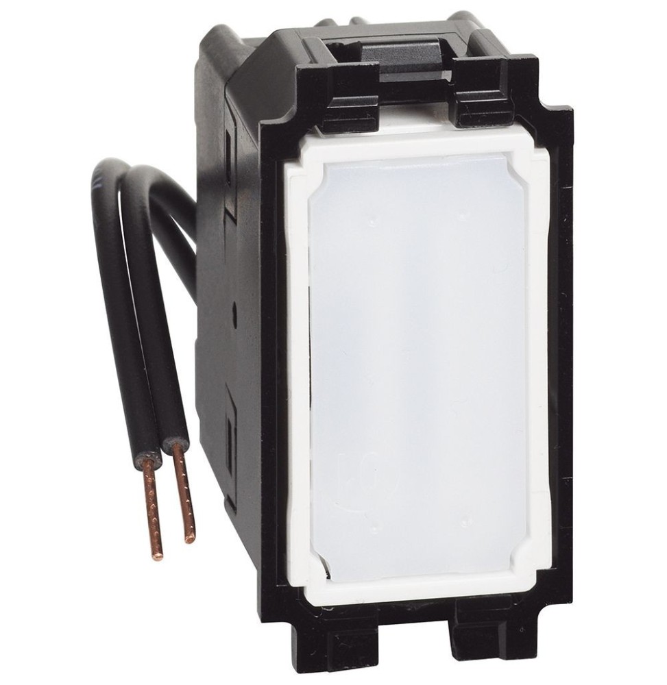 Invertitore unipolare illuminato con led Bianco per Bticino living Now K4004L