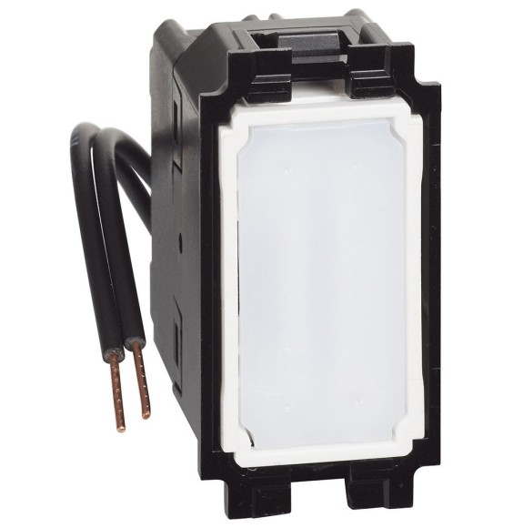 Invertitore unipolare illuminato con led Blu per Bticino living Now K4004LB