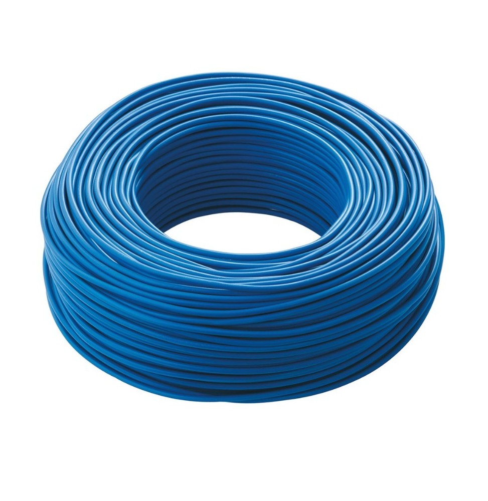 Cavo elettrico  unipolare antifiamma FS17 1X1,5mmq Blu Matassa 100 Mt