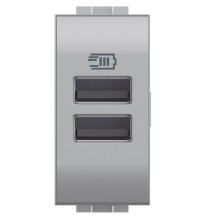 Caricatore USB con due porte Tipo A Bticino Light Tech NT4191AA