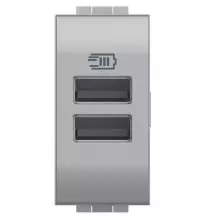 Caricatore USB con due porte Tipo A Bticino Light Tech NT4191AA