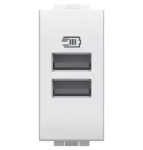 Caricatore USB con due porte Tipo A Bticino Light N4191AA