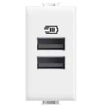 Caricatore USB con due porte Tipo A Bticino Matix AM4191AA