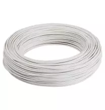 Cavo elettrico  unipolare FS17 antifiamma 1X1,5mmq Bianco Matassa 100 Mt