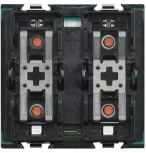 Attuatore con 2 Rele' a 4 pulsanti e 3 Led 2 Moduli Bticino LN4661M2