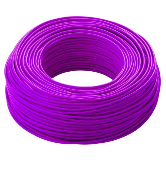 Cavo elettrico  unipolare FS17 antifiamma 1X1,5mmq Viola Matassa 100 Mt