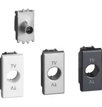 Presa TV coassiale passante -14 dB Bticino Axolute H4202P14