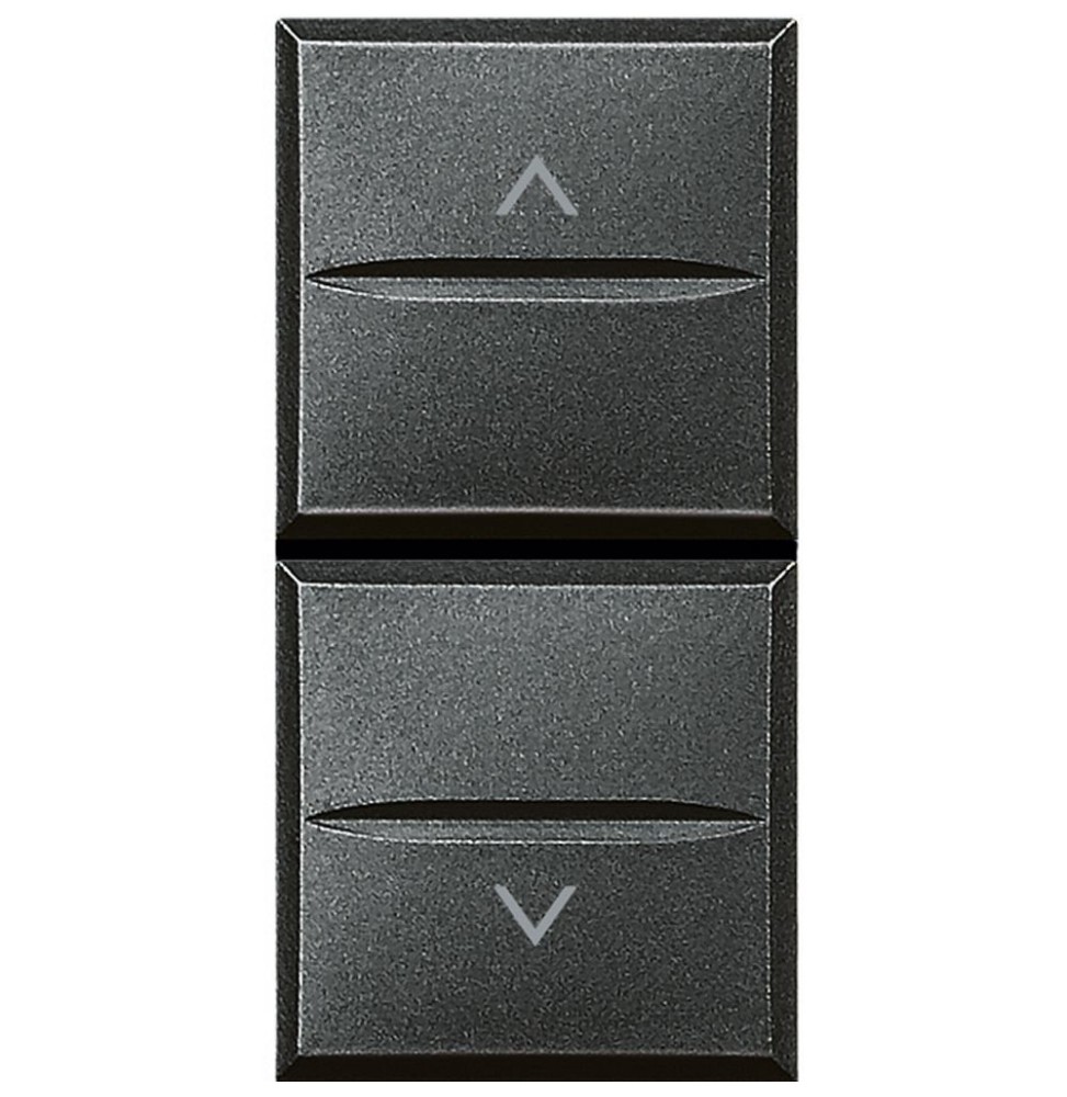 Doppio pulsante saliscendi interbloccato Bticino Axolute Scura HS4037