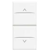 Doppio pulsante saliscendi interbloccato Bticino Axolute Bianca HD4037