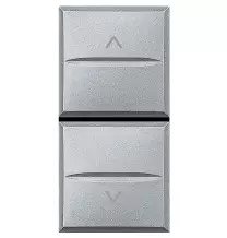 Doppio pulsante saliscendi interbloccato Bticino Axolute Chiara HC4037