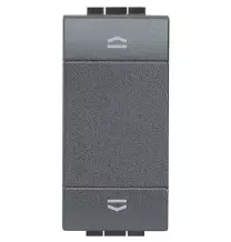 Doppio pulsante saliscendi interbloccato BTicino Living International L4037N