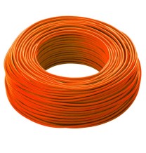 Cavo elettrico  unipolare FS17 antifiamma 1X1,5mmq Arancio Matassa 100 Mt