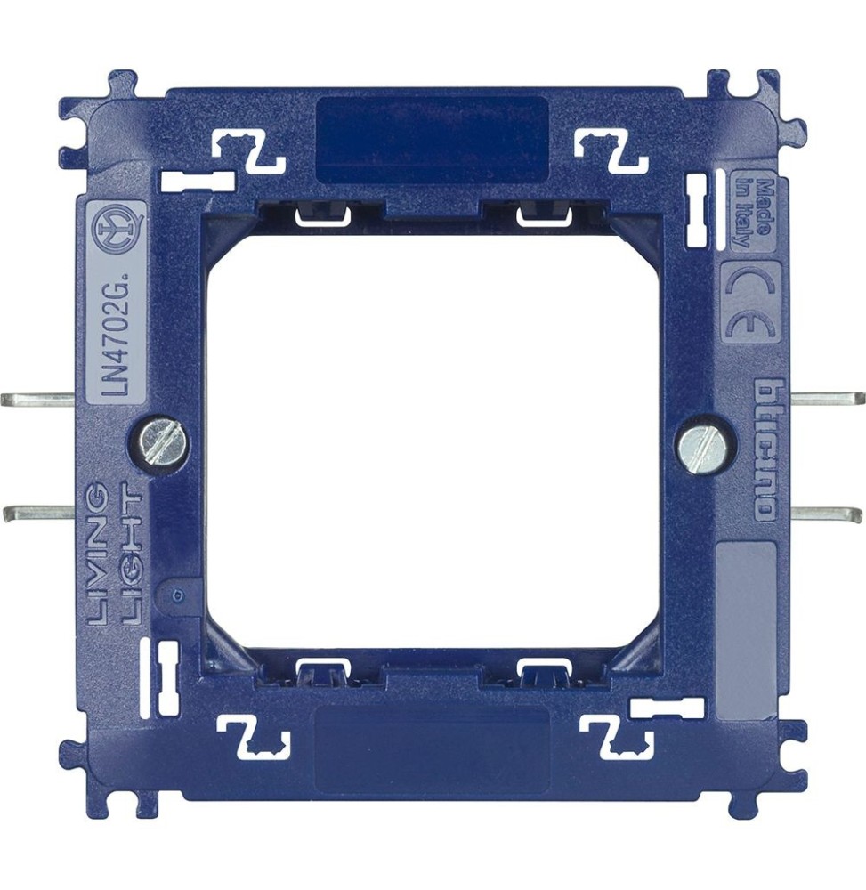 Supporto a due Posti per scatole tonde Living Light Bticino LN4702G